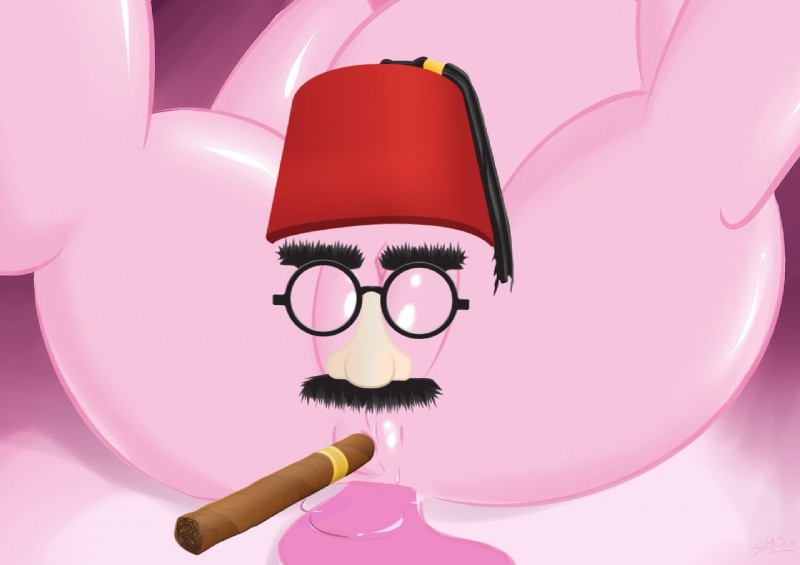 groucho marx and pinkie pie (friendship is magic and etc) created by smogyday