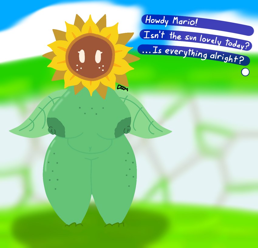 great sunflower (super mario sunshine and etc) created by dimsun