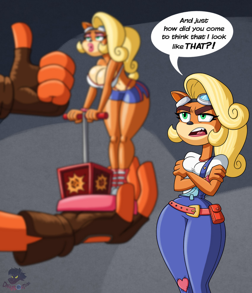 coco bandicoot and crash bandicoot (crash bandicoot (series) and etc) created by blu3danny