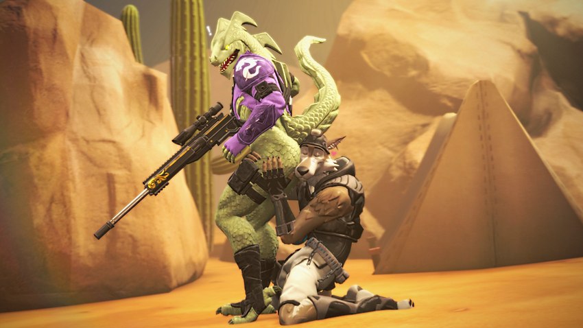 anthro butt cactus desert duo eyes_closed gun heart_symbol hug hugging_another hugging_butt male male/male plant ranged_weapon rifle shocked sniper_rifle surprise unexpected weapon extrachunkthis epic_games fortnite mythology hybrid_(fortnite) wendell_(fortnite) canid canine canis dragon mammal mythological_creature mythological_scalie scalie wolf 16:9 3d_(artwork) digital_media_(artwork) widescreen