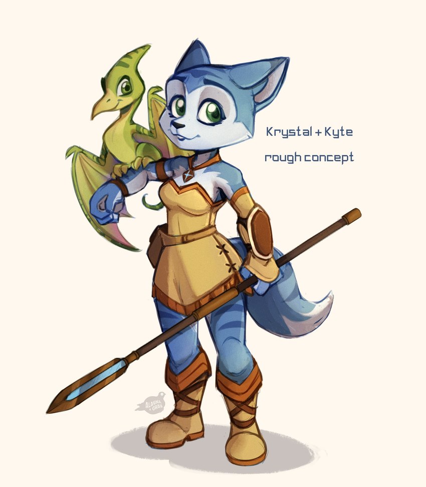 krystal and kyte (dinosaur planet and etc) created by alaynakgray