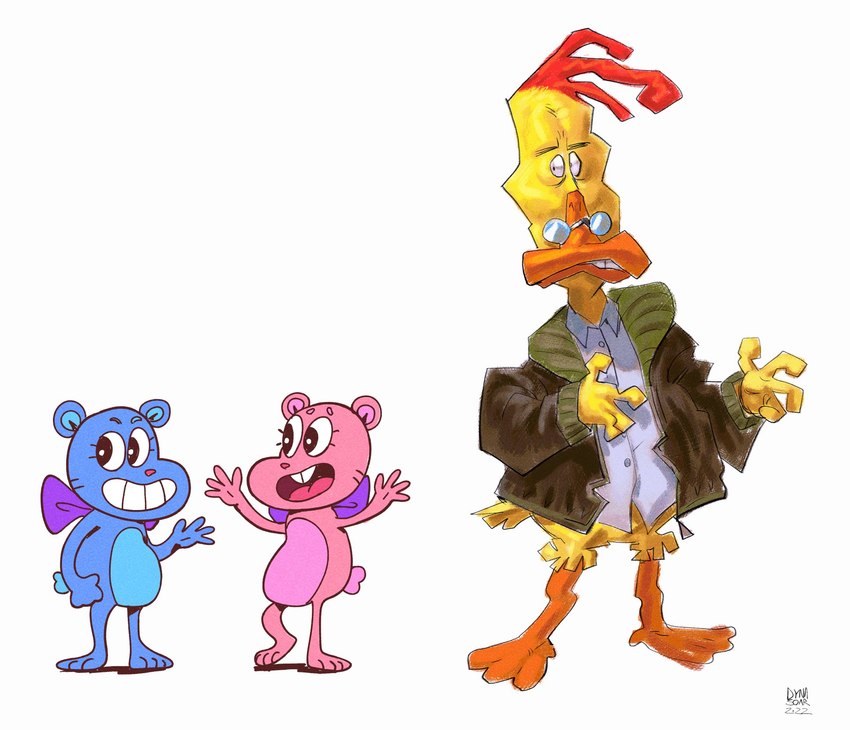 duckman, fluffy, and uranus (duckman) created by dyna soar