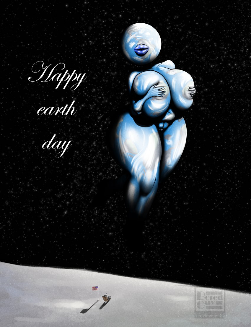 american_flag anthro astronaut big_breasts breast_squish breasts duo earth eyeless female female_focus for_a_head genitals hand_on_breast huge_breasts larger_female nipples not_furry planet pussy size_difference solo_focus space squish text thick_thighs united_states_of_america redviewer_55 earth_day animate_inanimate humanoid living_planet object_head 2022 absurd_res english_text hi_res