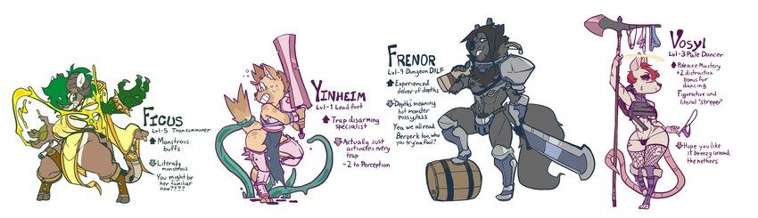 frenor, vosyl, and yinheim created by jinti (artist)