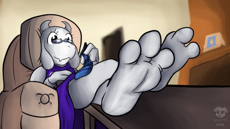 toriel (undertale (series) and etc) created by randytheartdog