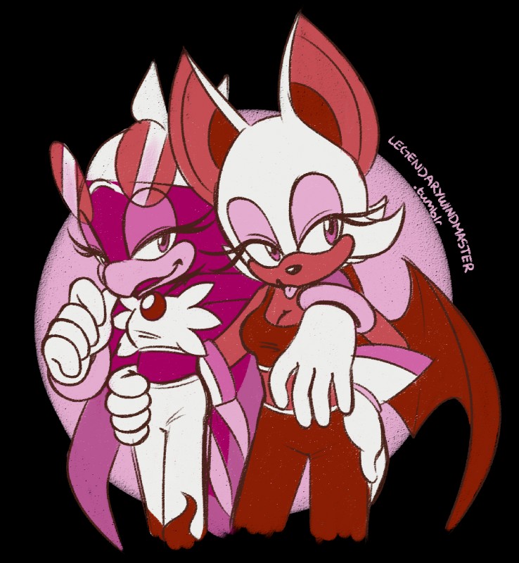 rouge the bat and wave the swallow (sonic the hedgehog (series) and etc) created by legendarywindmaster