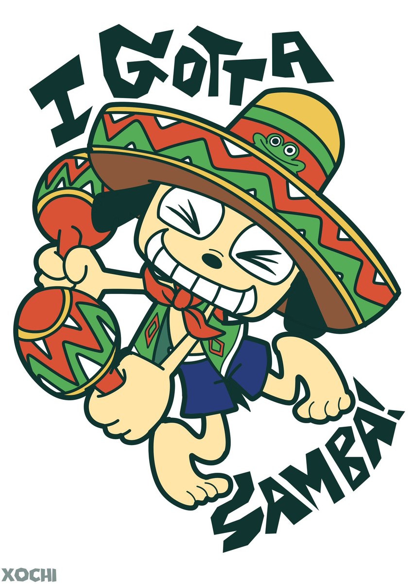 amigo and parappa (sony interactive entertainment and etc) created by xochibunsai