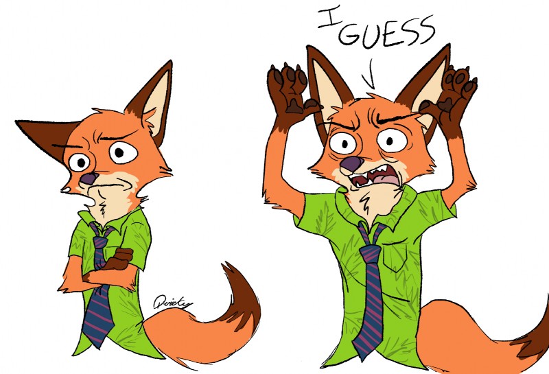 nick wilde (zootopia and etc) created by quirky-middle-child