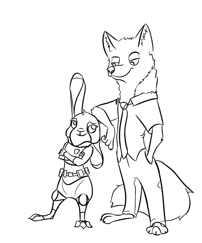 judy hopps and nick wilde (zootopia and etc) created by bluedouble