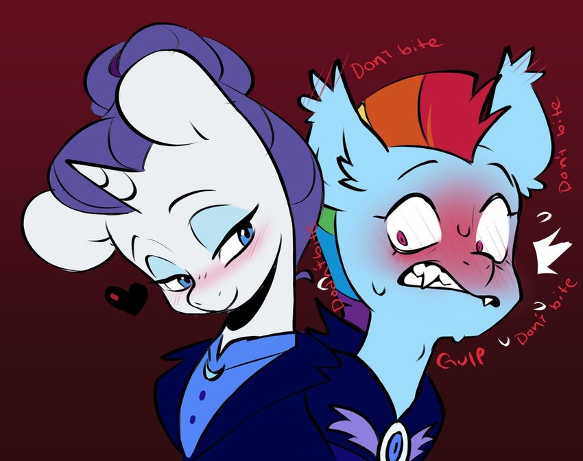 rainbow dash and rarity (nightmare takeover timeline and etc) created by doodlemark