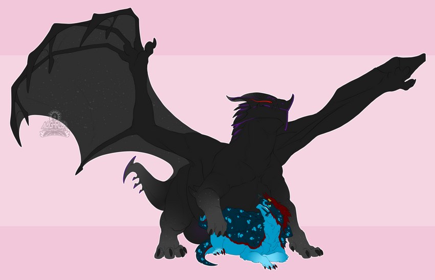 balls feral fur genitals horn male tail wings moghrlor mythology aethrus haloren dragon felkin mythological_creature mythological_scalie scalie absurd_res hi_res sequence