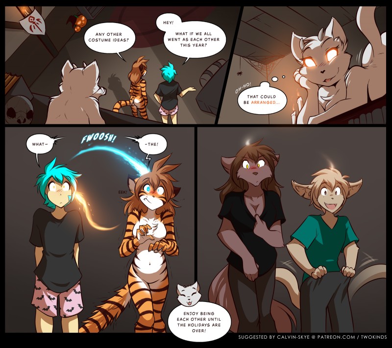 flora, keith keiser, lady nora, natani, and trace legacy (twokinds) created by tom fischbach