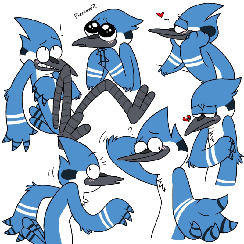 mordecai (cartoon network and etc) created by xiamtheferret
