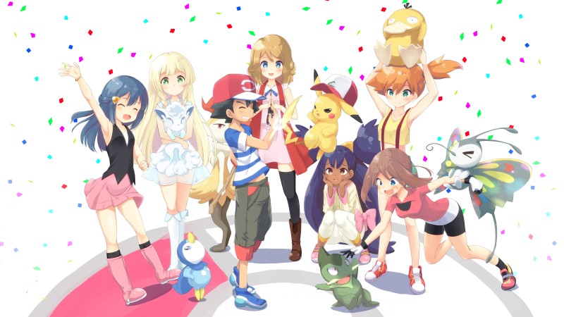 blue_eyes breasts brown_eyes brown_hair clothed clothing female green_eyes group gym_leader hair large_group pokemon_champion smile standing ranphafranboise nintendo pokemon ash_ketchum dawn_(pokemon) iris_(pokemon) lillie_(pokemon) may_(pokemon) misty_(pokemon) pokemon_trainer serena_(pokemon) snowy_(pokemon) alolan_form alolan_vulpix arthropod avian axew beautifly bird braixen generation_1_pokemon generation_3_pokemon generation_4_pokemon generation_5_pokemon generation_6_pokemon generation_7_pokemon human insect lepidopteran mammal pikachu piplup pokemon_(species) psyduck regional_form_(pokemon) reptile scalie 16:9 2017 absurd_res hi_res widescreen