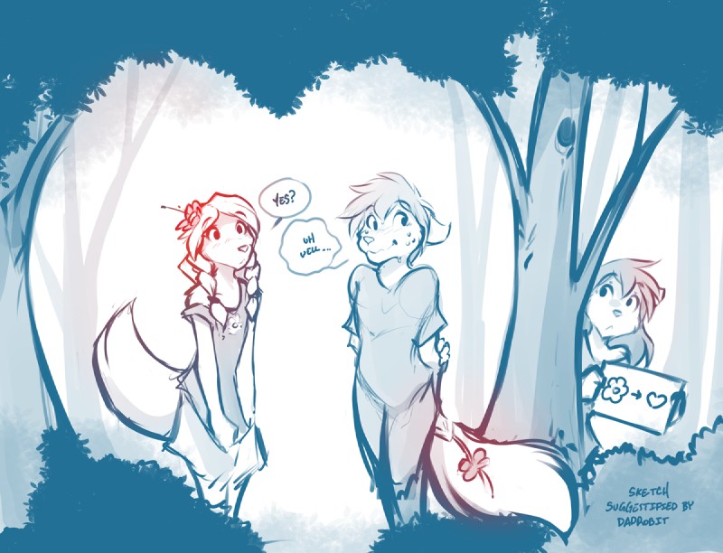 lilith, natani, and zen (twokinds) created by tom fischbach