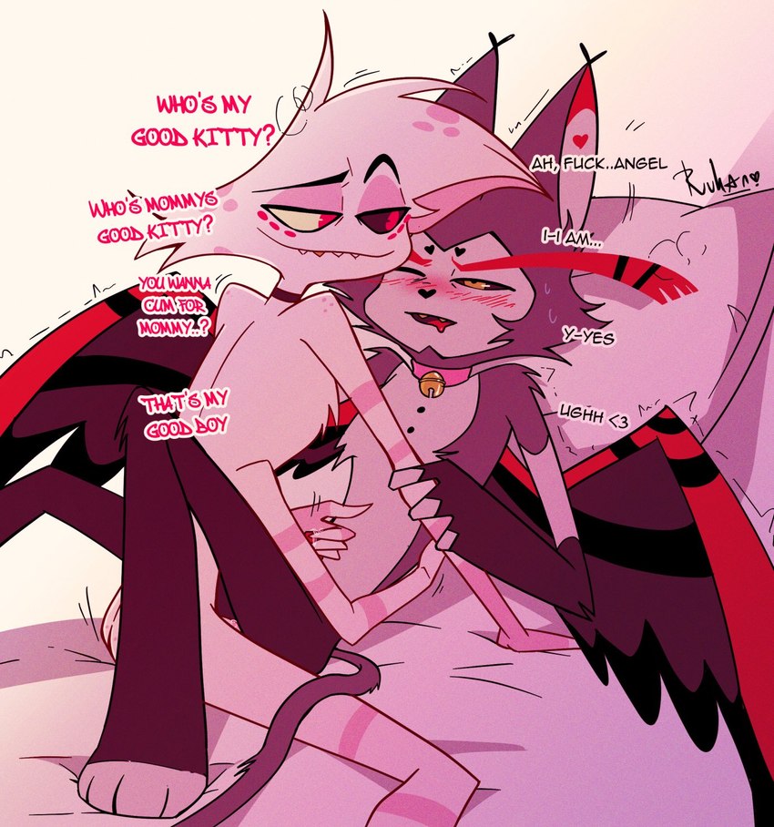 angel dust and husk (hazbin hotel) created by rukan