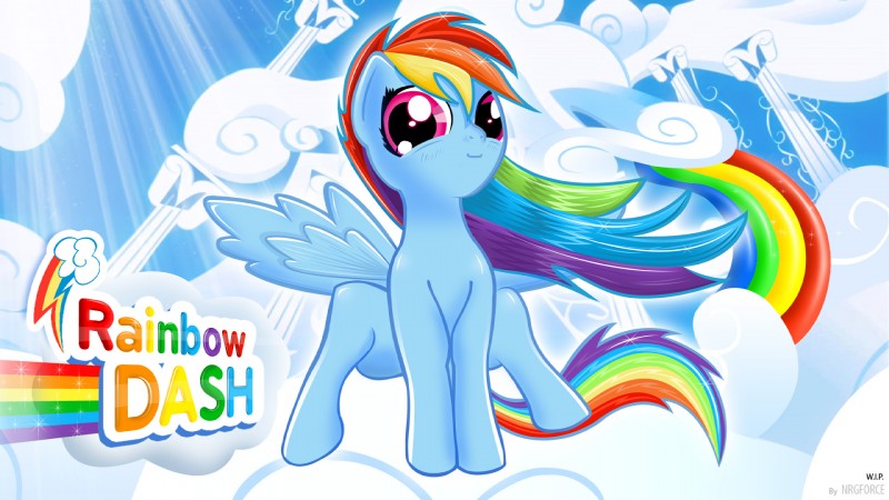 blue_body blue_feathers blue_fur cloudsdale feathered_wings feathers female feral fur hair multicolored_hair multicolored_tail pink_eyes rainbow_hair rainbow_tail solo tail text wings unknown_artist friendship_is_magic hasbro my_little_pony mythology rainbow_dash_(mlp) equid equine mammal mythological_creature mythological_equine pegasus 16:9 english_text hi_res wallpaper widescreen