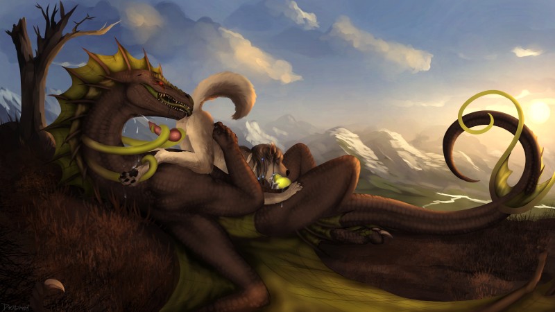 bansheedragon and telkop (mythology) created by dradmon