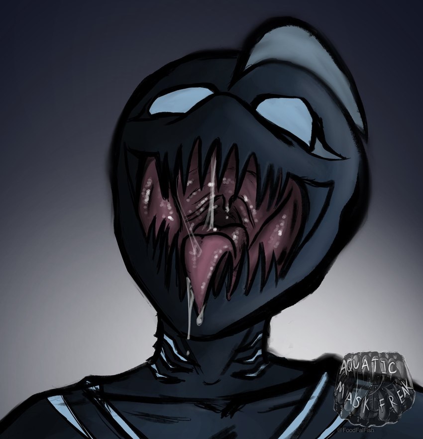 ambiguous_gender anthro bodily_fluids fal mouth_shot open_mouth saliva sharp_teeth solo teeth tongue tongue_out uvula aquaticmaskfreak fal_(aquaticmaskfreak) fish marine stomiiform viperfish hi_res