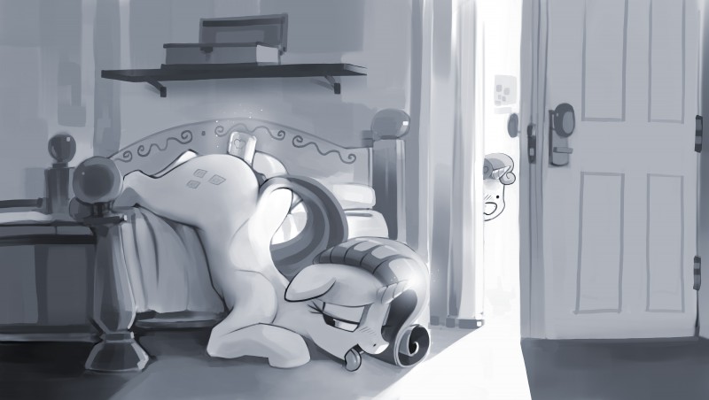 rarity and sweetie belle (friendship is magic and etc) created by dimfann