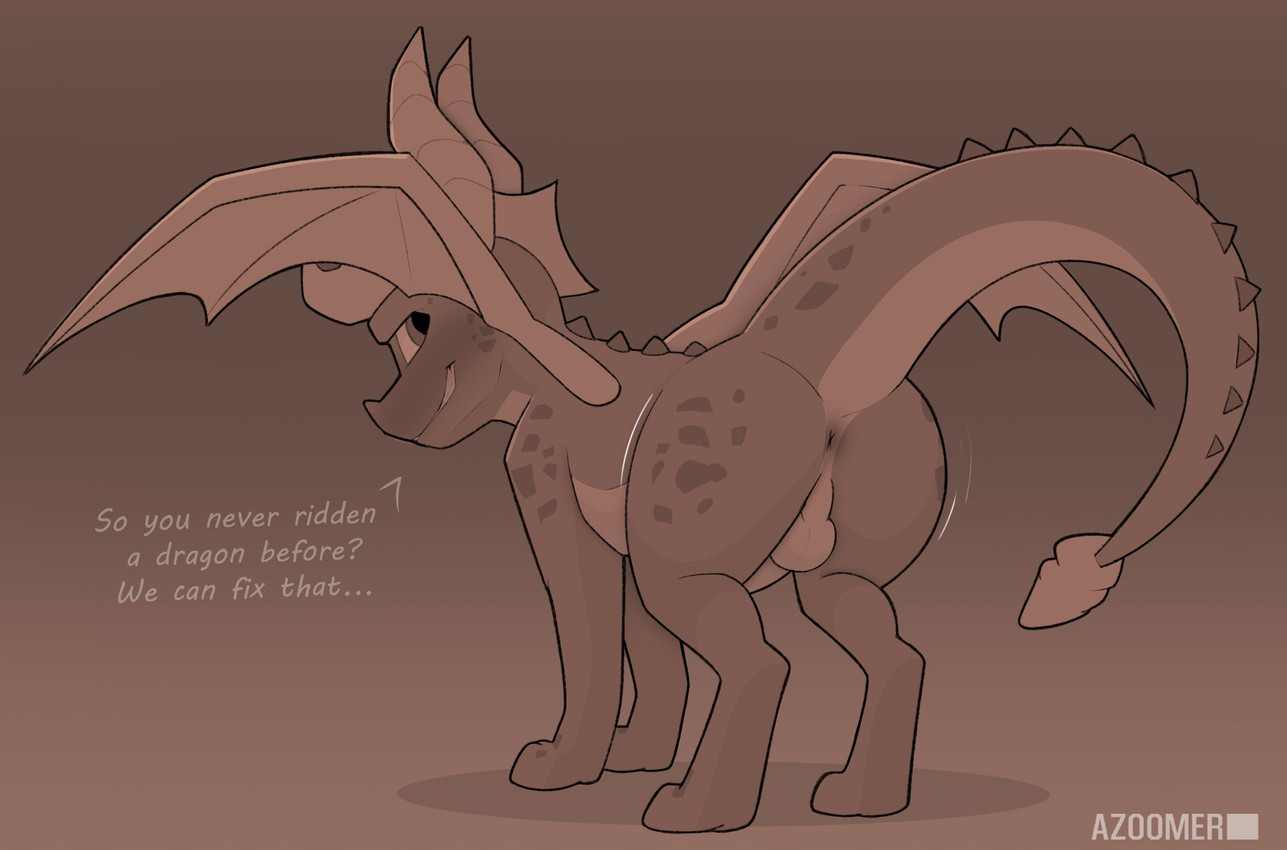 2_horns anus back_spikes backsack balls blush butt dialogue erection feral genitals horn logo looking_back male markings nude nude_male penis scales simple_background smile solo spiked_tail spikes spikes_(anatomy) spread_wings tail tapering_tail text wings azoomer activision mythology spyro_the_dragon spyro dragon mythological_creature mythological_scalie scalie 2025 artist_logo artist_name english_text hi_res monochrome sepia