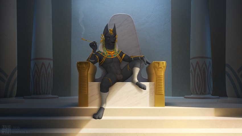 anubis (middle eastern mythology and etc) created by zaush