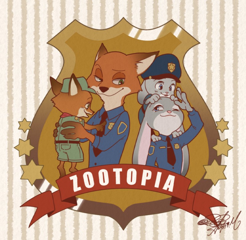 judy hopps and nick wilde (zootopia and etc) created by ぷぴこ＠修行中